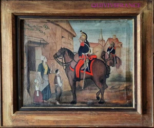 HST - SCENE DE CAVALIERS - DRAGONS 1848 - Picture 1 of 7