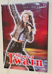 Calendario Shania Twain 2001/2029 12""x16 1/2"" totalmente nuevo con envoltura retráctil suelta - Imagen 1 de 16