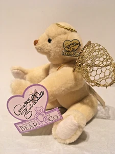 Annette Funicello Collectible Bear Co. Peluche Luna Oso Ángel 8" Totalmente Articulado - Imagen 1 de 5