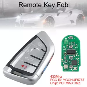 433MHz Smart Remote Car key Fob YGOHUF5767 Fit for BMW CAS4 CAS1 2 3 4 5 6 + FEM - Picture 1 of 11