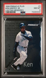KEN GRIFFEY JR 1998 PINNACLE LASTING MEMORIES DIE-CUT INSERT PSA 8 - Picture 1 of 1