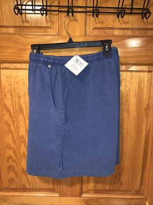 NWT NY JEANS NEW YORK & COMPANY Women Blue Garment Dye Shorts Large - Image 1 of 3