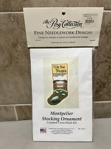 Montpelier Stocking Ornament Counted Cross Stitch Kit- New - Picture 1 of 3