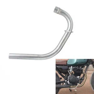 Motorcycle Metal Exhaust Muffler Silencer Front Pipe For Honda CG125/WY125 CG150 - Picture 1 of 12