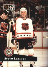 1991-92 Pro Set Chicago Blackhawks Hockey Card #279 Steve Larmer AS