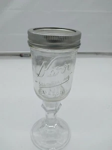 Wine Glass, Kerr Mason Jar on a wine glass stem, New - Picture 1 of 2
