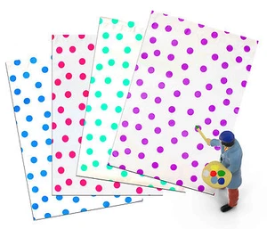 10" x 13" Pink|Teal|Purple|Blue Polka Dot -Flat Poly Mailers (200 Pack) - Picture 1 of 6