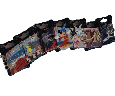 WDI Disney 7 pin set LE 250 FANTASIA PUZZLE SERIES - complete - Image 1 of 4