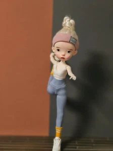 Muñeca 1/6 BJD Landoudou con maquillaje facial gratis ojos niña resina articulada juguetes desnudos - Imagen 1 de 7
