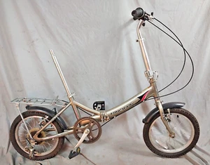 2010 Kent Folding Bike 16" Wheels 5 Speed Aluminum Gray Rack Fast USA Shipping:) - Picture 1 of 12