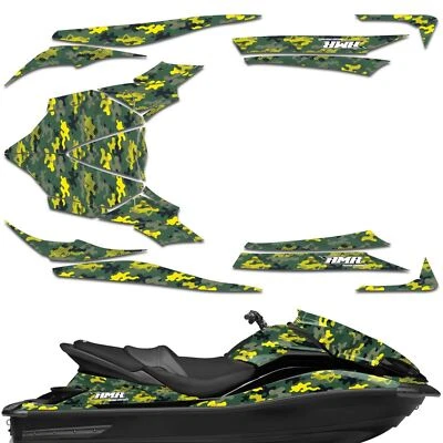 Calcomanías adhesivas gráficas para moto acuática para Kawasaki Ultra 300X/310X 11-21 SLASHCAMO Y Foto 1 de 2