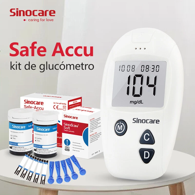 Safe ACCU 50-100kit Medidor de glucosa en sangre para prueba azúcar en la sangre