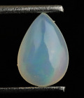 Brilliant Ethiopian Fire Opal Cabochon 1 Ct. Loose Pear Shape Gemstone 10X7x4 Mm