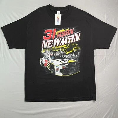 NASCAR Ryan Newman T Shirt Men X-Large Black #31 Grainger RCR Racing Vtg Cat NOS - Image 1 of 4