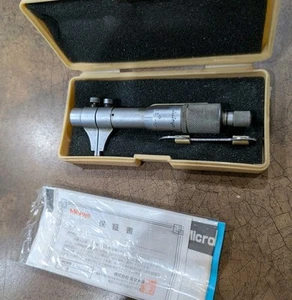 MITUTOYO 145-193 INSIDE MICROMETER 0.2” TO 1” RANGE WITH CASE - MADE IN JAPAN - Picture 1 of 9