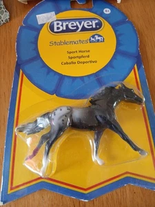 Negro Appaloosa Retirado Breyer Compañero de Establo Caballo Vacaciones Regalo de Navidad - Imagen 1 de 1