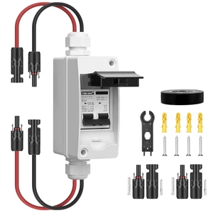 Solar PV Disconnect Switch 63A DC AC Breaker 500V 2P IP65 Waterproof Outdoor - Picture 1 of 7