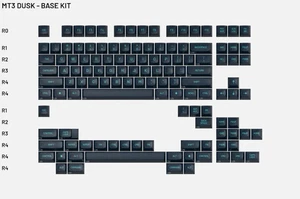 DROP MT3 Dusk Keycap Set, ABS Hi-Profile, Doubleshot Legends, Cherry MX Style - Imagen 1 de 5