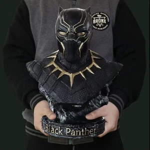 35Cm Avengers Black Panther Head Bust Statue Superhero Collectible Figures - Picture 1 of 9