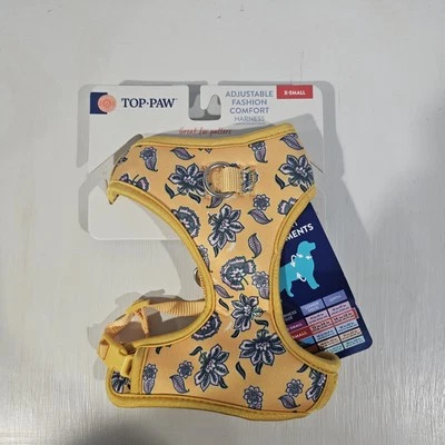 Arnés Top Paw Perro Amarillo Paisley Ajustable Comodidad X-SMALL NUEVO CON ETIQUETAS Foto 1 de 4