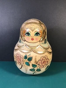 Matryoshka Hand Painted Bell Rolly Polly | Russia | Nice Details - Picture 1 of 6