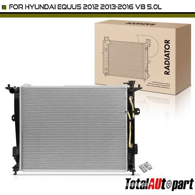 Novo radiador com refrigerador de óleo de transmissão para Hyundai Equus 2012-2016 V8 5.0L - Imagem 1 de 4