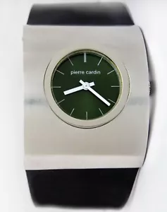 PIERRE CARDIN JAEGER Curved Driver's Watch Steel Men's 70s Vintage - Picture 1 of 13