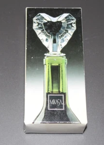 Mikasa"VENUS"Heart-Shaped Glass Bottle Stopper Crystal/Austria NEW - Picture 1 of 5