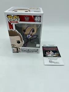 CHRIS JERICHO WWE WRESTLING HAND SIGNED AUTOGRAPH FUNKO POP WITH JSA COA AEW - Picture 1 of 6
