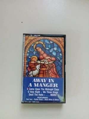 Away In A Manger Cassette 1976 CBS Burl Ives Bobby Vinton Vintage USED SEE PHOTO - Image 1 of 4
