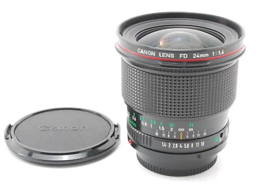 [AB Exc+] Canon New FD NFD 24mm f/1.4 L Wide Angle MF Lens Caps From JAPAN 9201 - Image 1 of 4