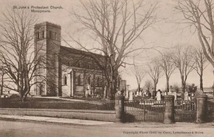 Alte Postkarte der St. John's COI Kirche, Moneymore von COON für DEVLIN von MONEYMORE - Bild 1 von 2