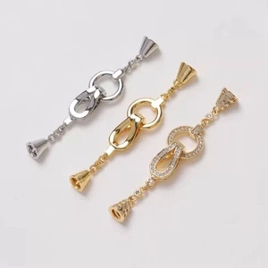 1set Round Ring Toggle Clasp,Jewelry Clasp,Easy Close Clasp for Bracelet - Picture 1 of 4