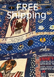 Unique Homemade USAF Pride Quilt ( 52" x 74" ) Over 30 Patches ( One-of-a-Kind ) - Picture 1 of 24