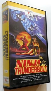 VHS VIDEOKASSETTE NINJA THUNDERBOLT GODFREY HO PARADISE 90 1994 ITALIENISCH - Bild 1 von 3