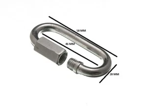 Schnell Link Kette Reparatur Vorhänge 6mm 1/4 BZP Zp Packung Größe 4 - Bild 1 von 1