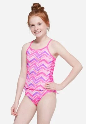 Justice for Girls Chevron Stripe Tankini Swimsuit 8 - Image 1 of 3