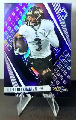 2023 Panini Phoenix Odell Beckham Jr. Purple SP 18/99 Baltimore Ravens - Image 1 of 3