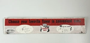 Vintage Canada Dry Metal Advertising sign Display 21" x 4" Price Soda Mira Can - Picture 1 of 11
