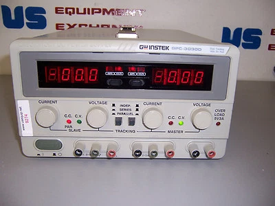 9274 GW INSTEK GPS-3030D 3 CHANNEL LAB DC POWER SUPPLY 30 VOLT / 3 AMP - Image 1 of 4