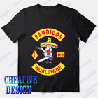 Brand New Bandidos Worldwide MC Logo T-Shirt Funny Logo American S to 5XL