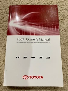 Toyota 2009 Venza Owner's Manual - Picture 1 of 3
