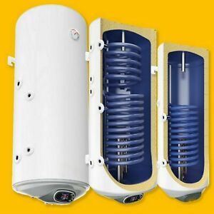80 100 120 150 200 Kombi- Elektro Boiler Warmwasserspeicher mit Wärmetauscher 