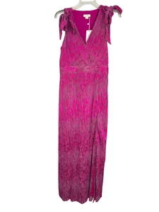 GPD Good People Design Womens Fuchsia Shimmery Metallic Maxi Dress Size M NWT - Picture 1 of 13