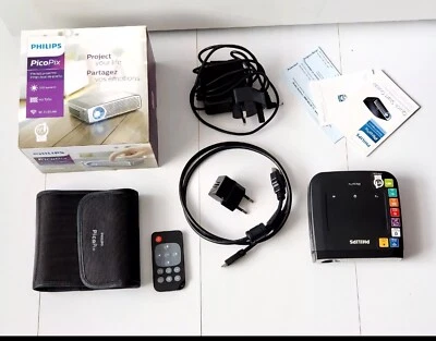 Philips Picopix PPX4935 Smart Android Pocket Projector LED HD DLP 350 Lumens - Image 1 of 4