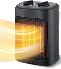 Space Heater, 1500W Ceramic Electric Space Heater, Portable Heaters, Thermostat