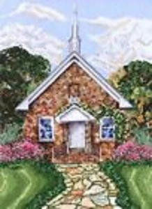 FRIENDSHIP BAPTIST CHURCH-CROSS STITCH-PEGASUS - Picture 1 of 1