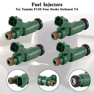 4PCS Fuel Injector New Version 63P-13761-01-00 For Yamaha Outboard F150 150HP BG - Picture 1 of 12