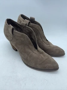 Charles by Charles David Women's Taupe Suede Slip On Ankle Booties Size 7.5 - Picture 1 of 10