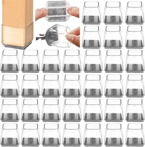 36Pcs Square Chair Leg Floor Protectors, High Elastic Felt Furniture Pads for Ha - Picture 1 of 12